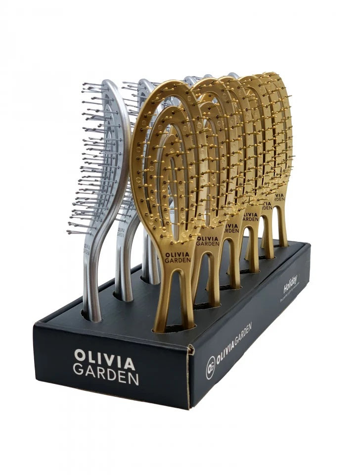 Olivia Garden Display Cu 12 Perii Pentru Descalcire Holiday Hit 2023